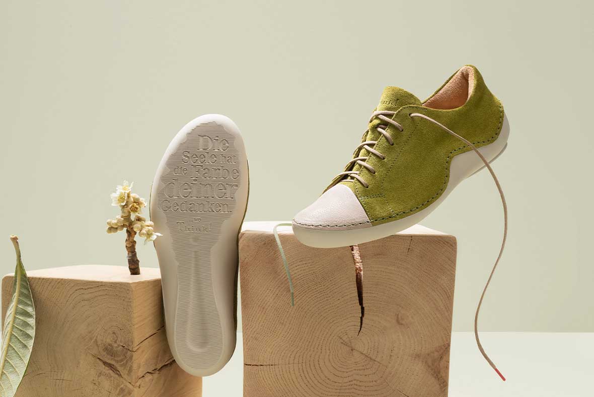 Think! KAPSL Woman Sneakers low with Lacing - Material: Nappa Leather - Color: Green